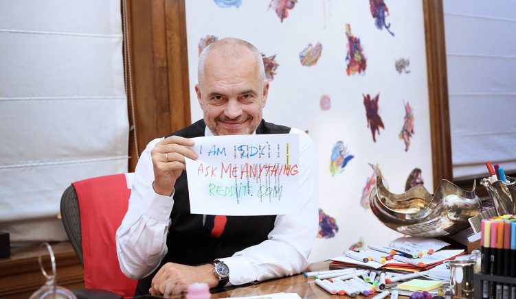 When Edi Rama Is “Asked Anything” on Reddit