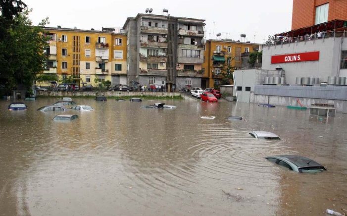 Floods Cover Albania, Three Victims Reported