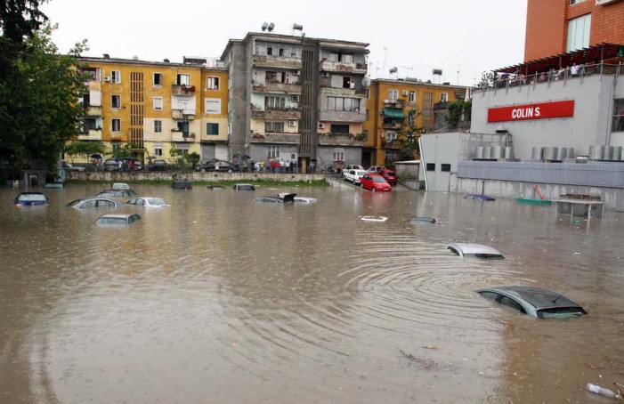 Floods Cover Albania, Three Victims Reported