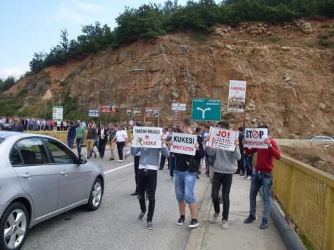 Morina, Merchants Protest Rruga e Kombit Highway Toll