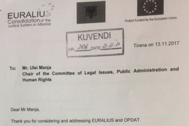 EURALIUS Hides Legal Opinion on the Temporary Prosecutor