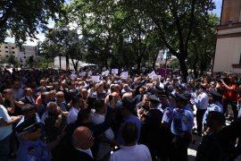 Democratic Party Protests, Demands Xhafaj’s Resignation