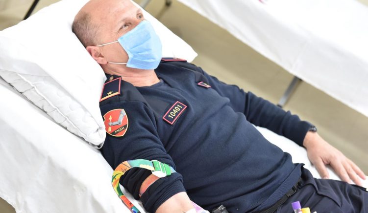Capture 1 Rapid Intervention Forces Donate Blood for Albanian Thalassemic Children