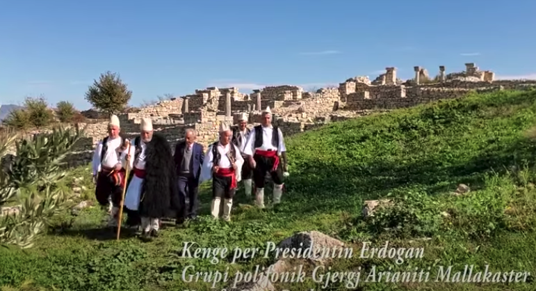 Albania Iso-Polyphonic Group Perform Song About Turkish President