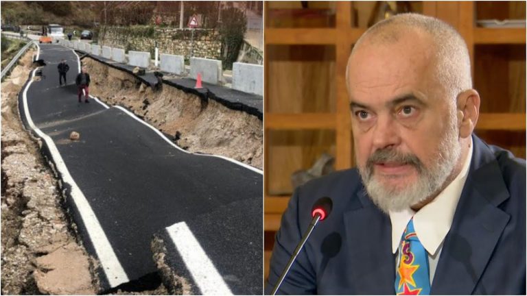 Rama Defends Salillari over Collapsed Road