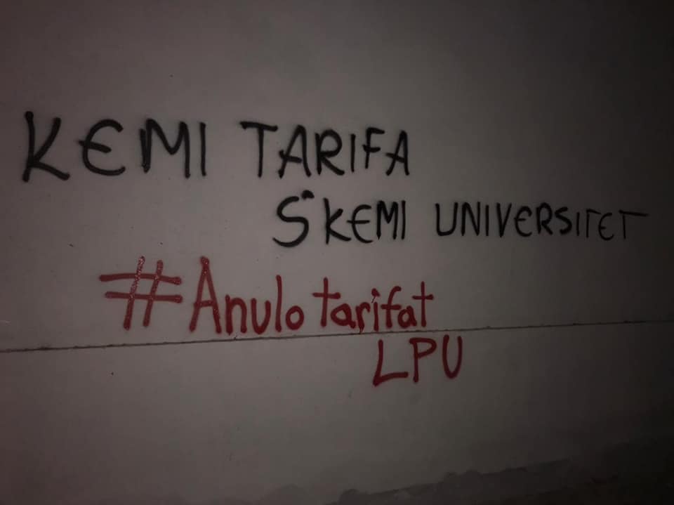 Students Vent Anger Over Tuition Fees Through Graffiti