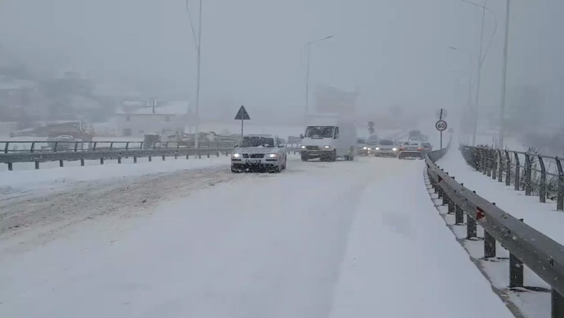 Main Roads in Albania Cleared Three Days after Snowfall