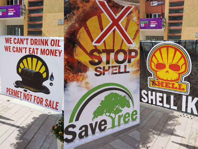 Residents of Kelcyre and Permet Protest Against Shell Oil Exploration on Banks of Vjosa River