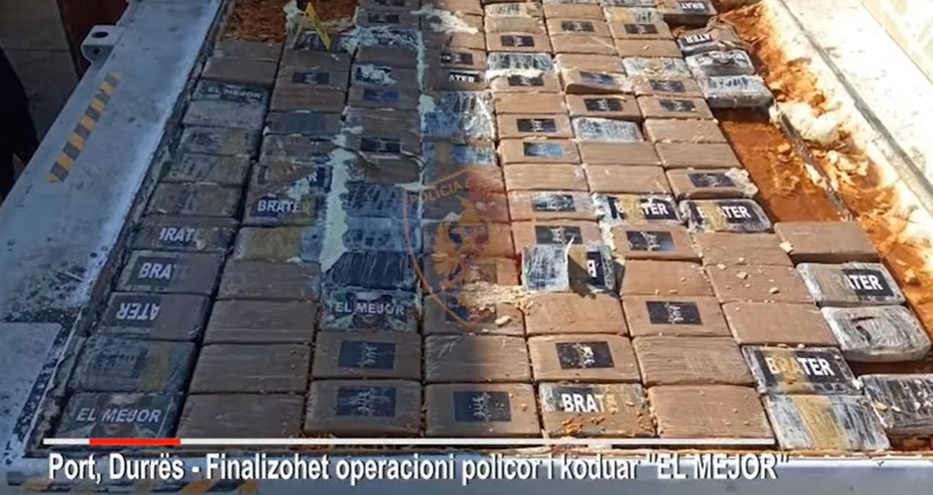 Albanian Police Seize 143 kg of Cocaine Arriving from Ecuador