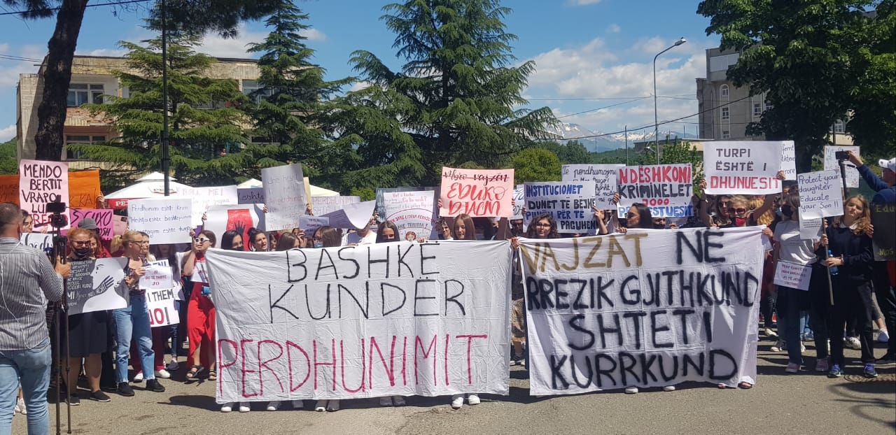 “Educate and Masturbate, Don’t Rape”: Protest Against Pedophile Rapists in Rreshen