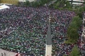 Muslims in Albania Celebrate the End of Ramadan