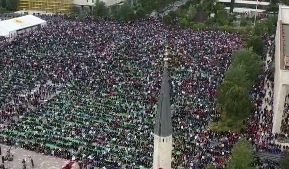 Muslims in Albania Celebrate the End of Ramadan