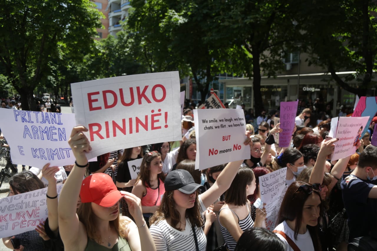 tirana protest sexual assault7