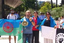 Roma Rights Activists in Albania Protest against Police Brutality and the Death of Stanislav Tomas