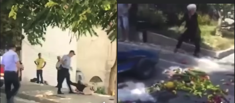 Footage Shows Tirana Municipal Police Using Heavy Handed Tactics against Elderly Fruit Seller