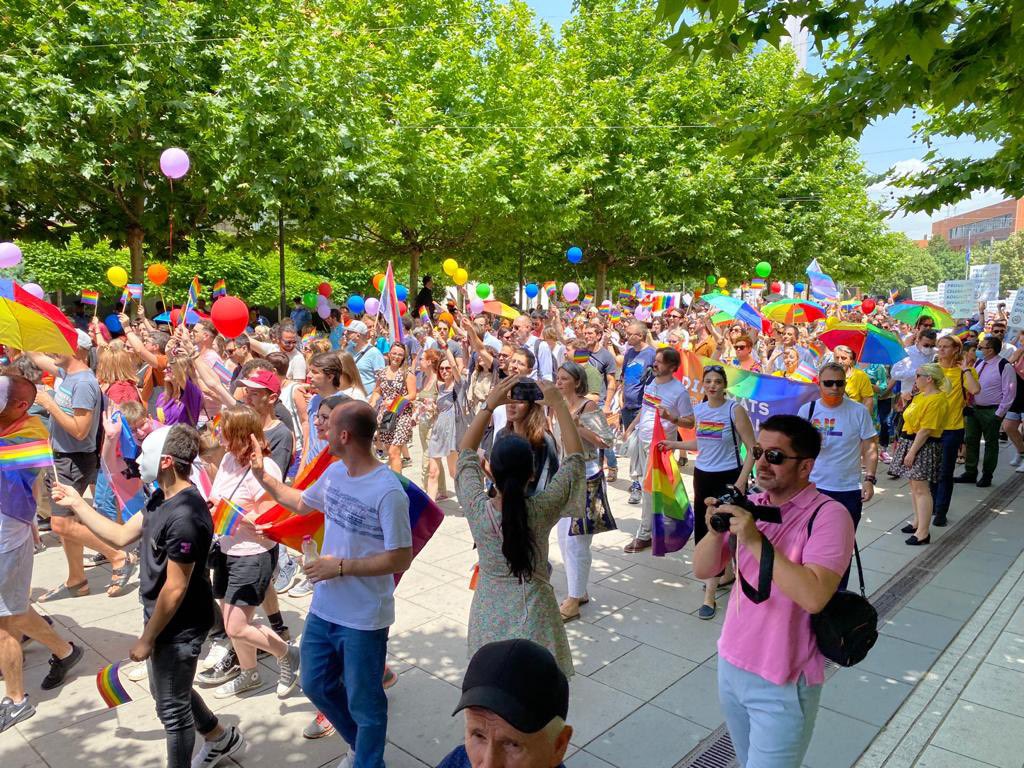 Prishtina Awash with Rainbow Flags as Kosovo Celebrates 5th Pride Parade