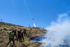 Albanian Ministry of Defense Reports Problematic Wildfires in the North