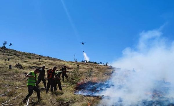 Albanian Ministry of Defense Reports Problematic Wildfires in the North