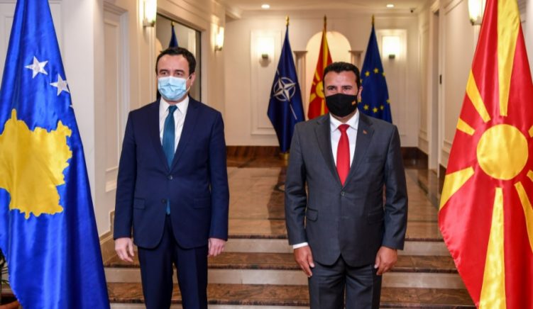 zaev kurti kosovo north macedonia North Macedonia and Kosovo Sign 11 Agreements in First Joint Meeting