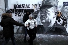 Serbia Protects Mural of War Criminal, Detains Protesting Activists
