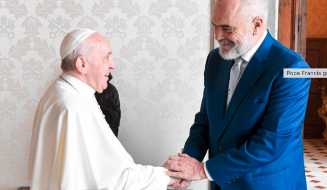 Albanian Prime Minister Meets Pope Francis in Rome
