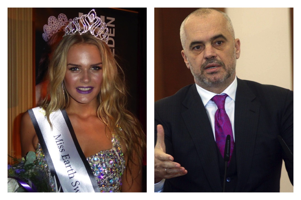 Kryeministri Rama dhe Miss Suedia për meshkujt shqiptarë
