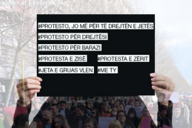 Dita e Gruas në Tiranë, protestë kundër dhunës dhe vrasjes së grave