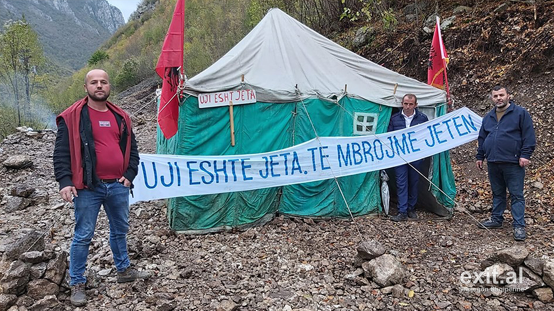 8 ditë ngujim në çadër kundër ndërtimit të hidrocentraleve në Zall-Gjoçaj