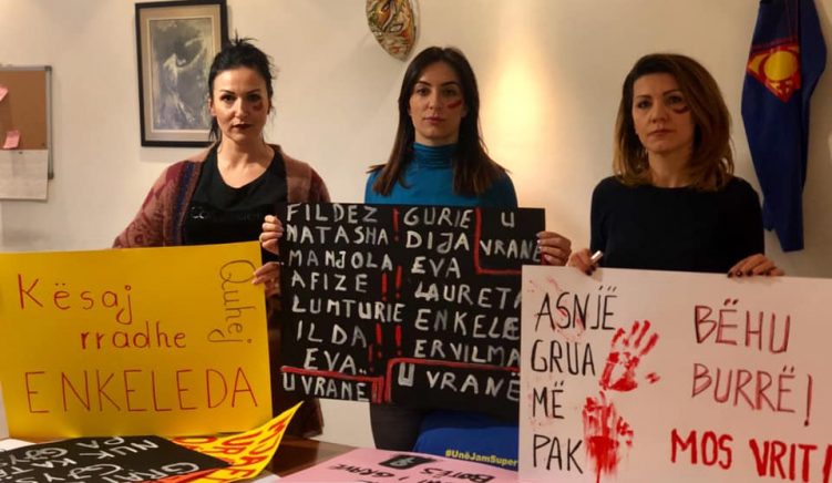Gratë në Tiranë protestë në 8 Mars