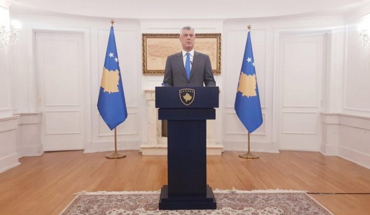 Presidenti Thaçi: SHBA-të do drejtojnë bisedimet Kosovë-Serbi