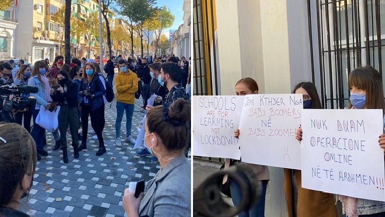 Vijon dita e dytë e protestës së studentëve kundër mësimit online