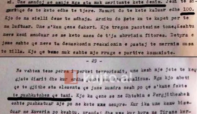 kujto Nëntor 1944/ 60 vrasjet e para në Tiranë, terrori nis me instruktimet e Miladin Popoviç dhe Dushan Mugosha