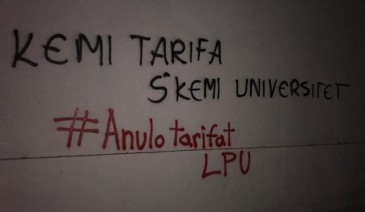 Lëvizja për Universitetin aksion për anulimin e tarifës universitare