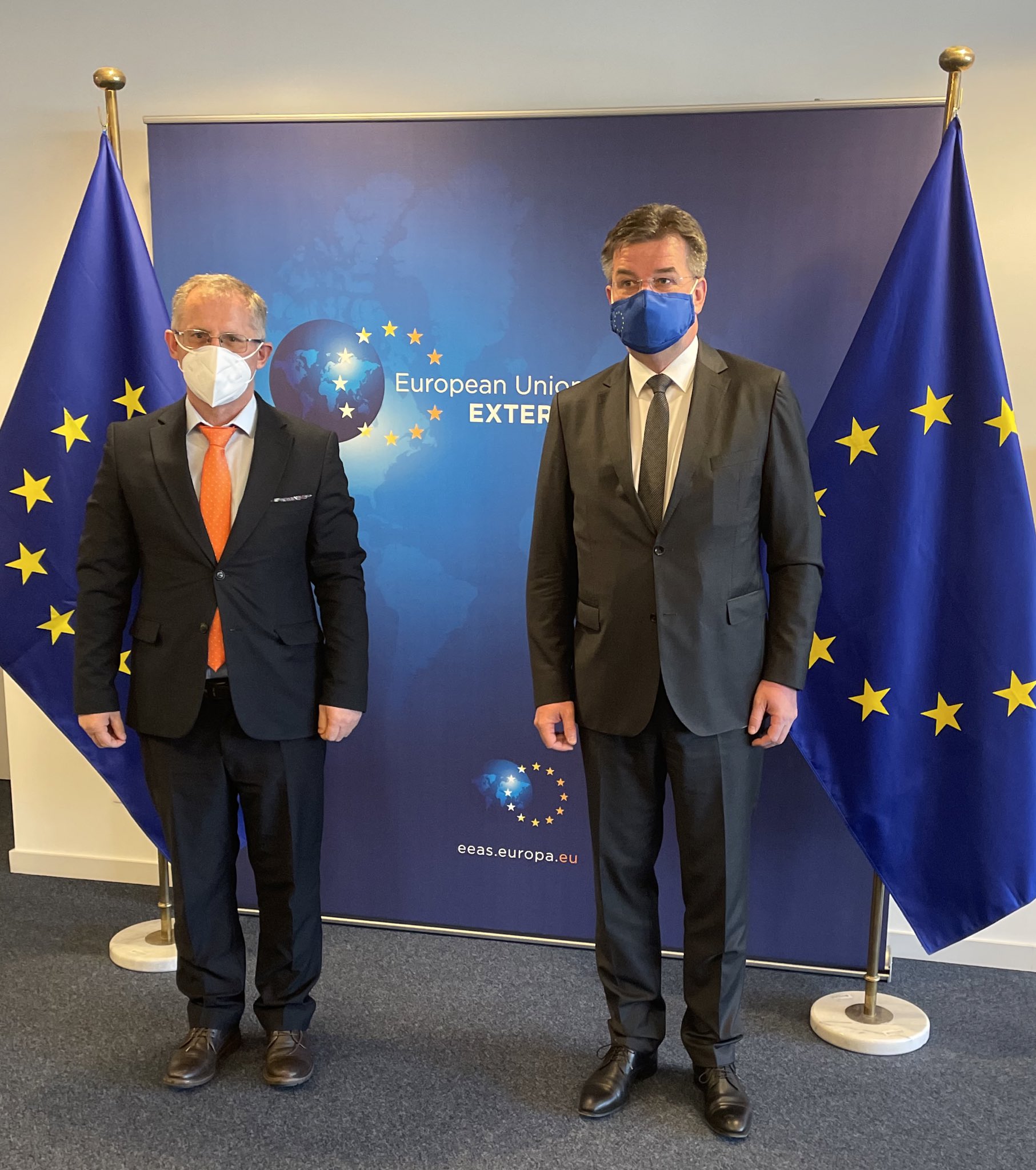 Lajçak takim me zëvendës kryeministrin e Kosovës për dialogun me Serbinë