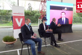 Albin Kurti në aktivitet të përbashkët me kandidatët e LVV në Shqipëri