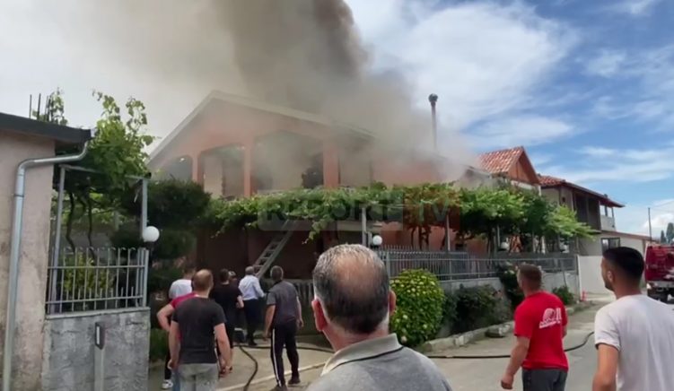 Digjet një banesë në Lezhë, lëndohet një zjarrëfikës