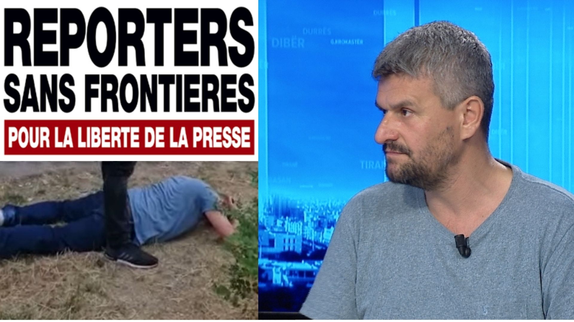 ‘Reporterët Pa Kufij’ kërkon të hetohet dhuna e policisë ndaj gazetarit Gjençaj