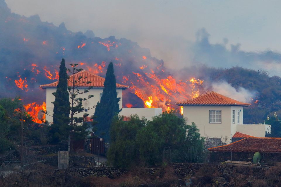 100 shtëpi të shkatërruara nga vullkani në ishullin La Palma në Spanjë