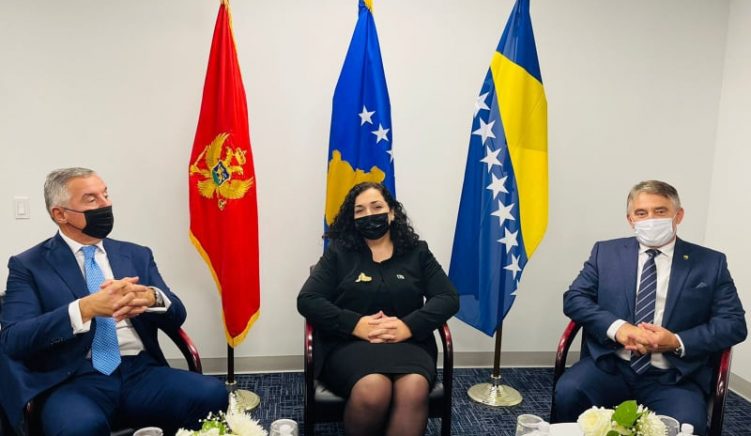 Presidentët e Bosnjës, Kosovës dhe Malit të Zi kërkojnë ruajtjen e stabilitetit në Ballkan 