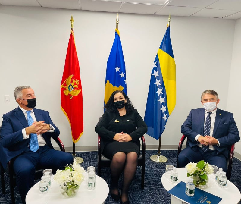 Presidentët e Bosnjës, Kosovës dhe Malit të Zi kërkojnë ruajtjen e stabilitetit në Ballkan 