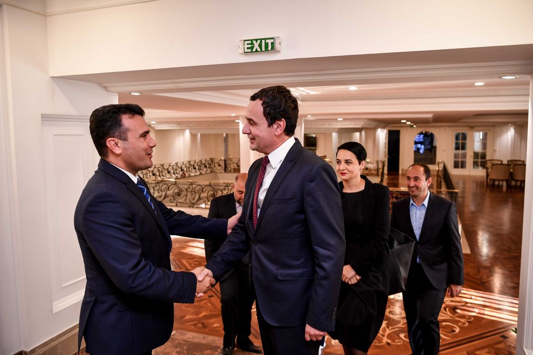 Takimi Kurti – Zaev: Qëndrimet mbi Open Balkans nuk do të pengojnë bashkëpunimin